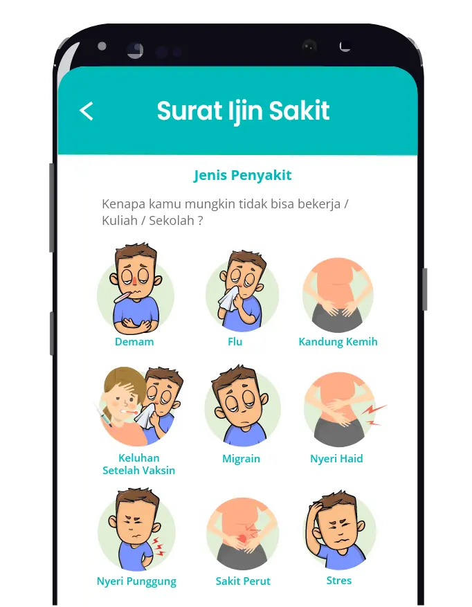 jawab pertanyaan surat sakit