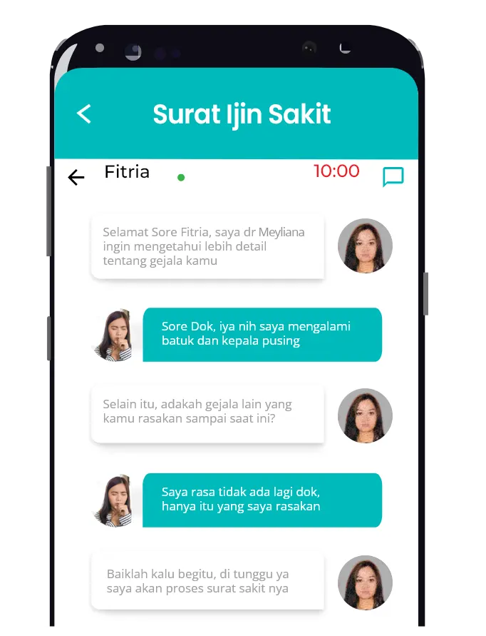konsultasi dokter surat sakit